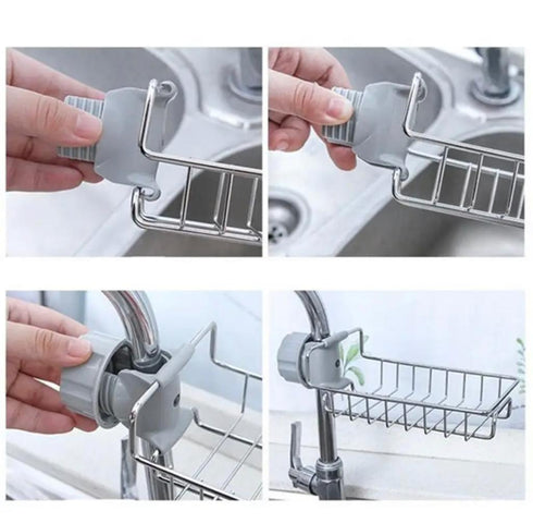 Steel soap holder